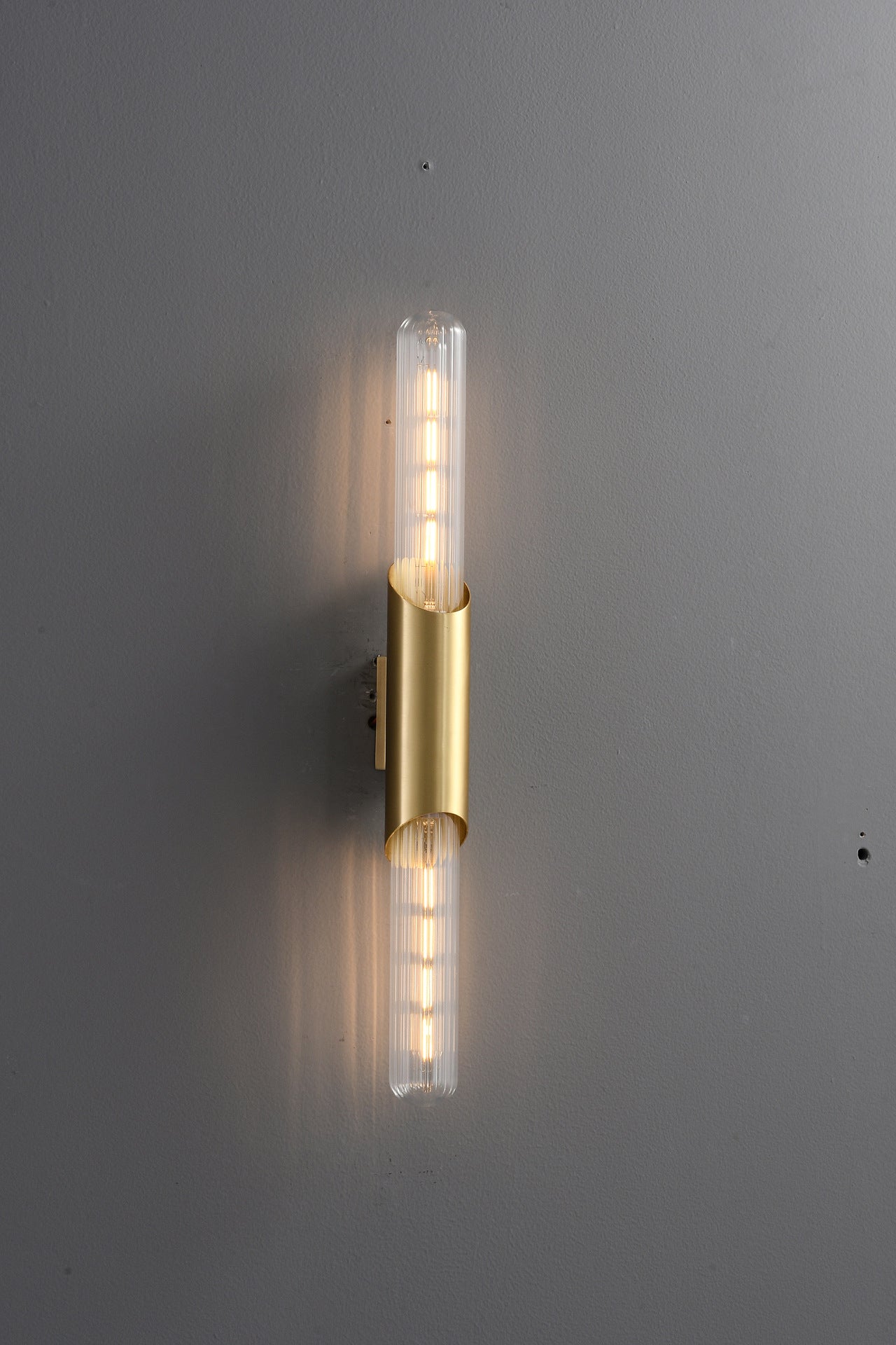 copper brass glass wall sconce lamp