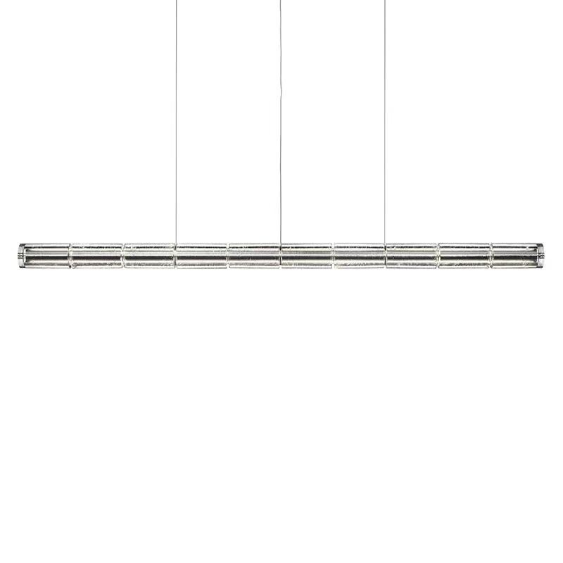 Modern Glass  Long Linear Pendant Light