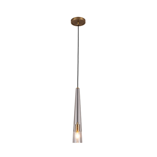 copper brass glass pendant light