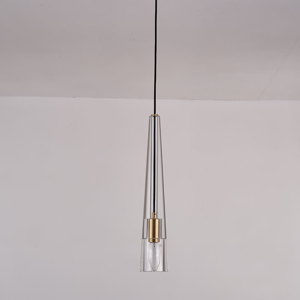 copper brass glass pendant light