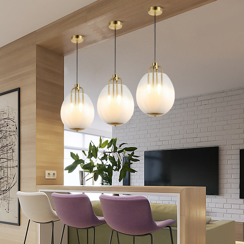 Gradient color Glass Pendant Light