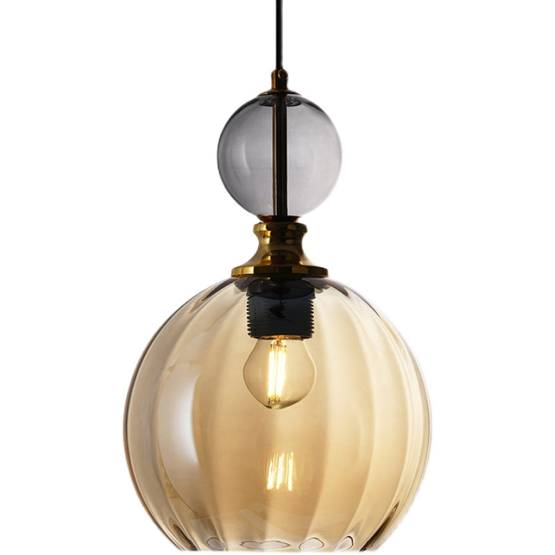 2 Globe Glass Pendant Light