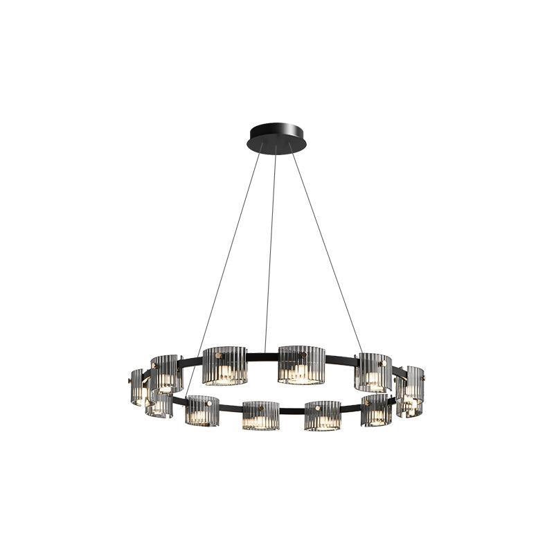 Modern Glass Circle Pendant Light