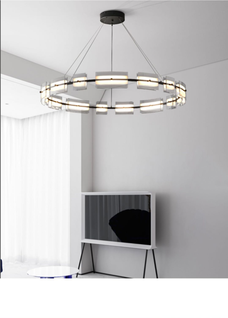 Nordic Glass Circle Pendant Light