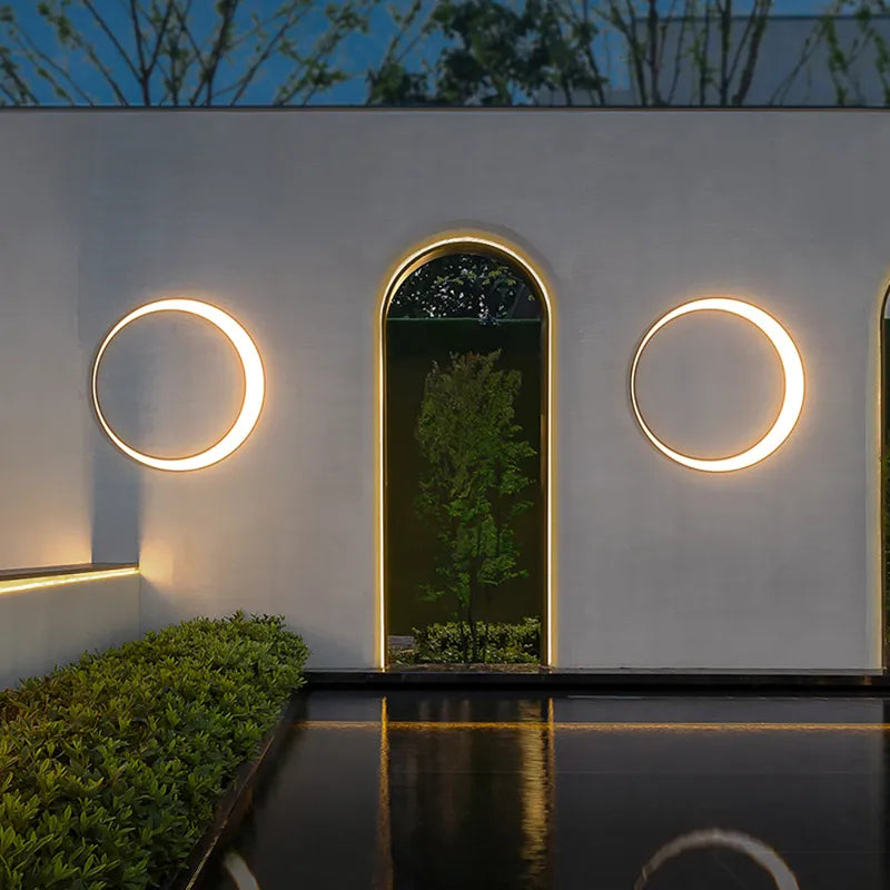 Modern Moon Outdoor wall lamp