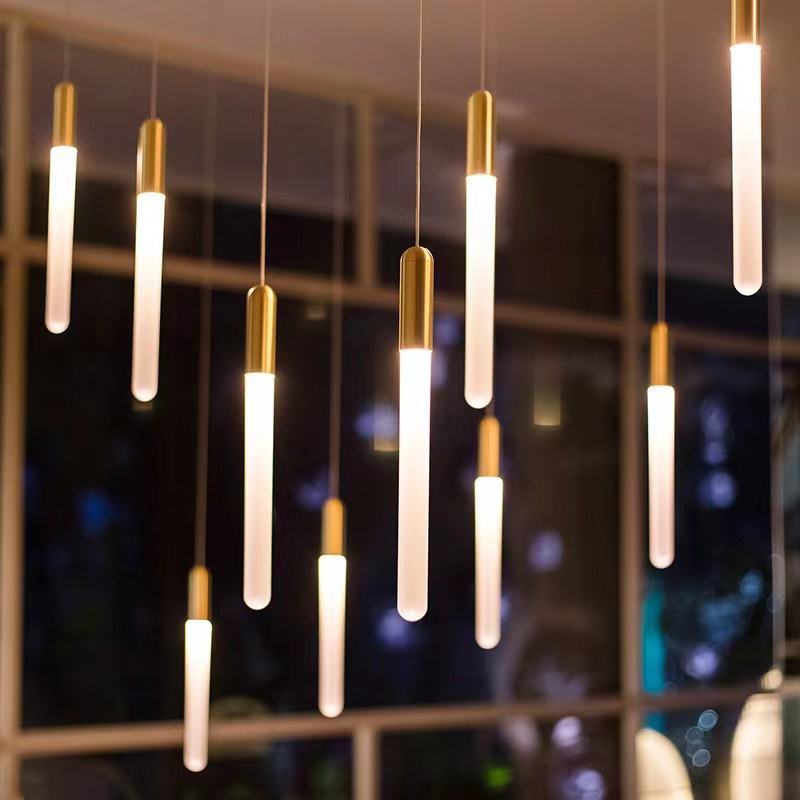 1 single acrylic pendant light