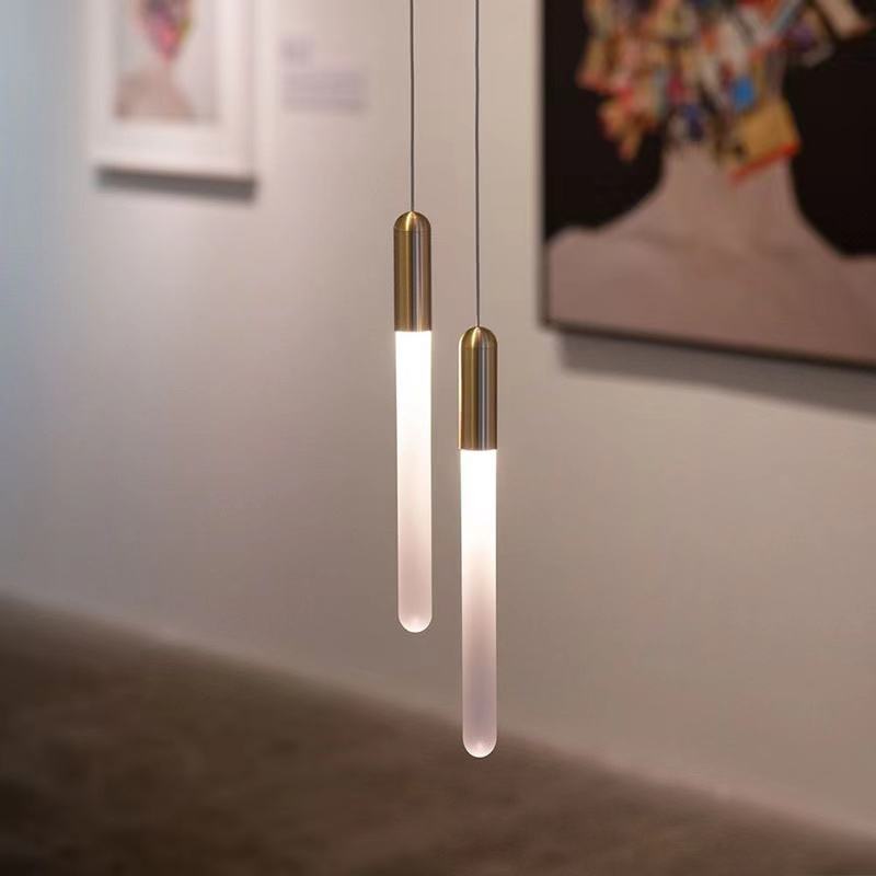 1 single acrylic pendant light