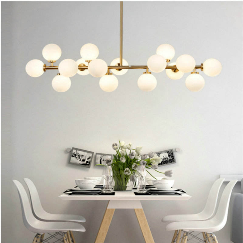 Linear Nordic Glass chandelier