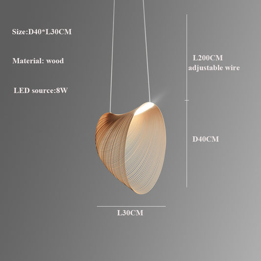 Kitchen Island wood led pendant light